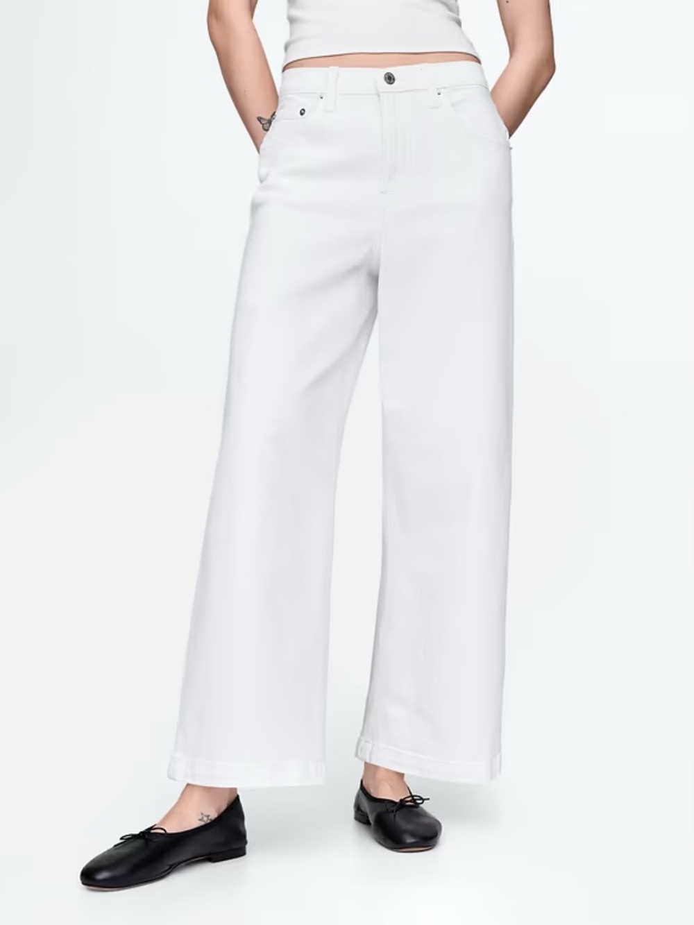 GAP High Rise Stride Wide-Leg Ankle Jeans - Picture 5 of 8